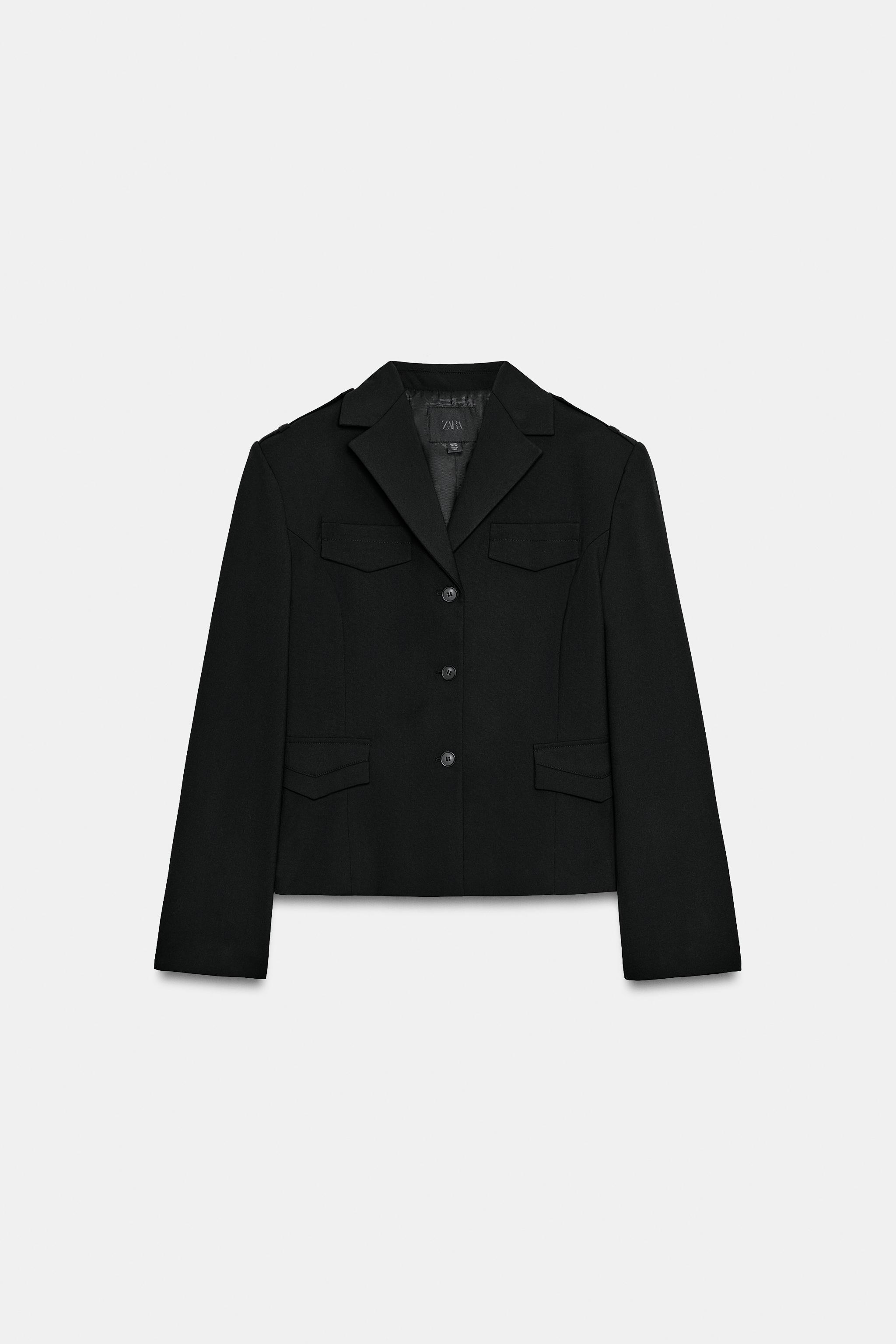 VESTE COURTE À REVERS